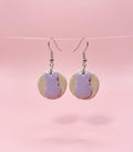 Handmade Purple Easter Bunny Sugar Cookie Earrings