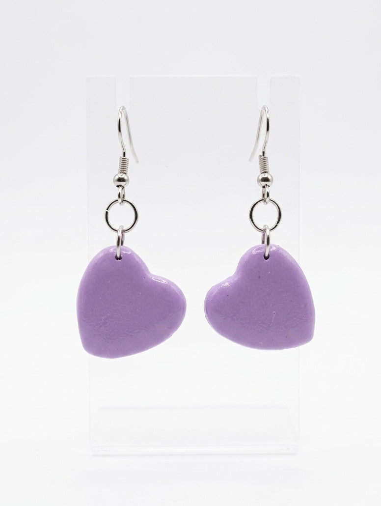 Clay Hearts with Gold Foil